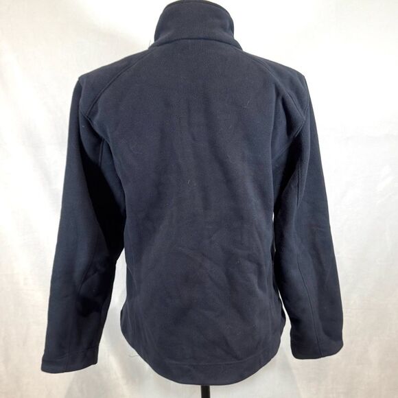 Devon & Jones custom embroidered dog paw WOOF full zip fleece jacket size medium - Picture 5 of 6